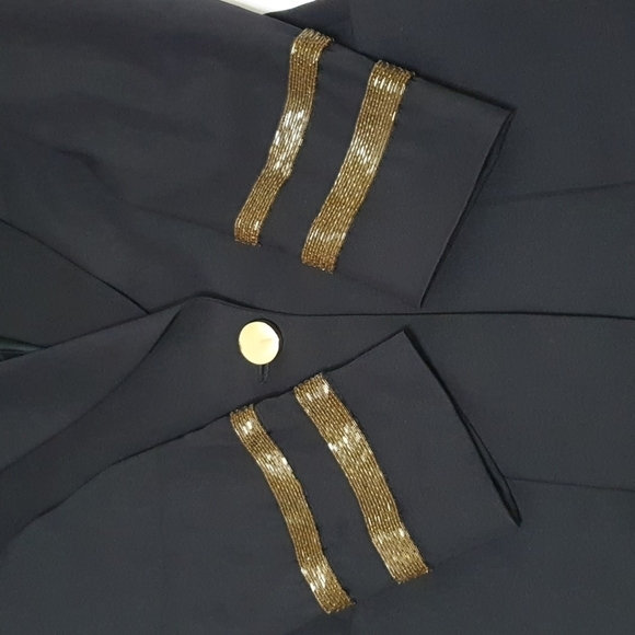 Escada 100% Wool Beaded Trim Coat - Picture 10 of 12